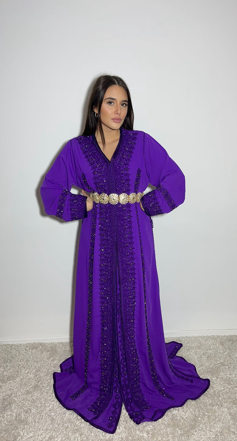 Caftan simple violet