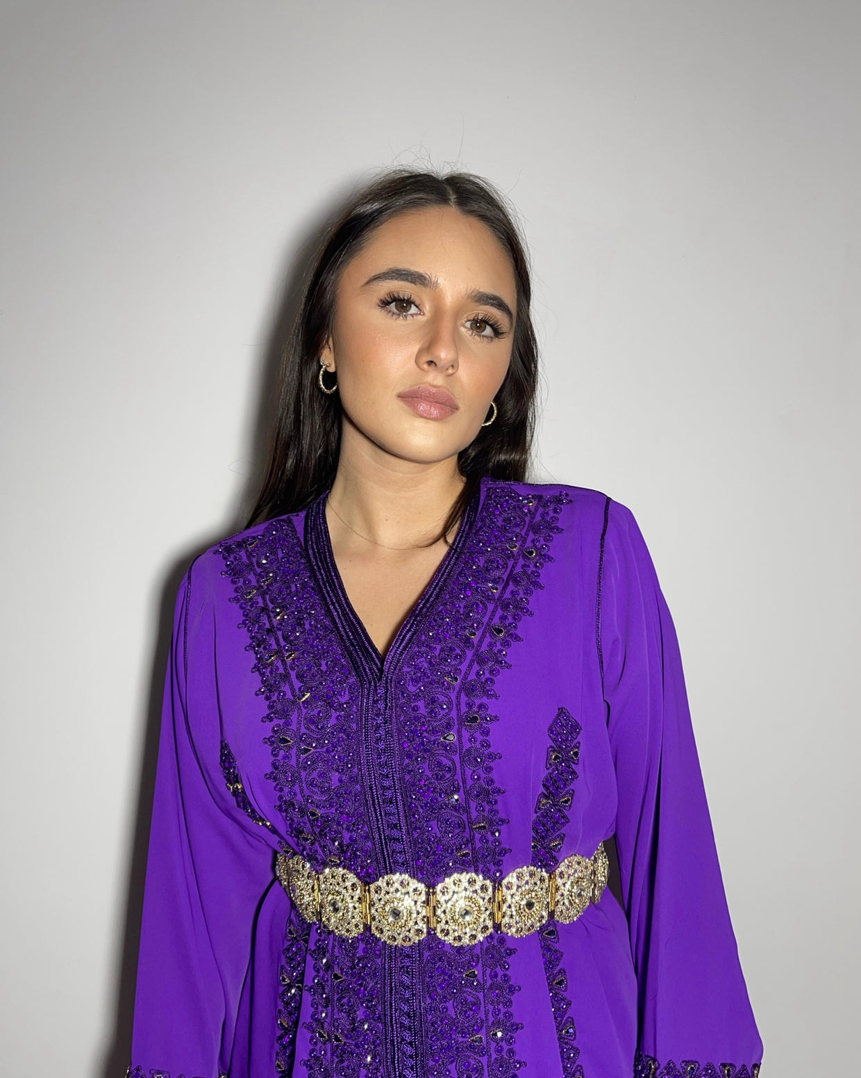 Caftan simple violet